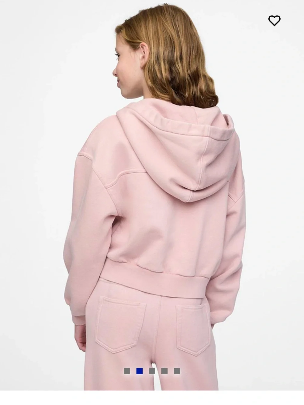 Gap kids VintageSoft crop zip hoodie. Size XL (12)